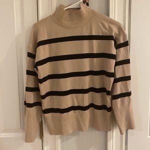 Tan striped sweater